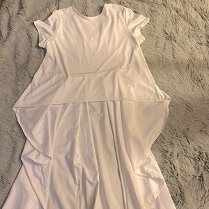 White Fishtail Blouse Size 3x